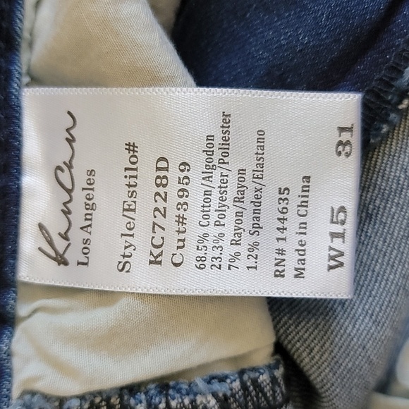 NWT Kancan | Distressed Skinny Jeans Frayed Hem - Picture 6 of 6